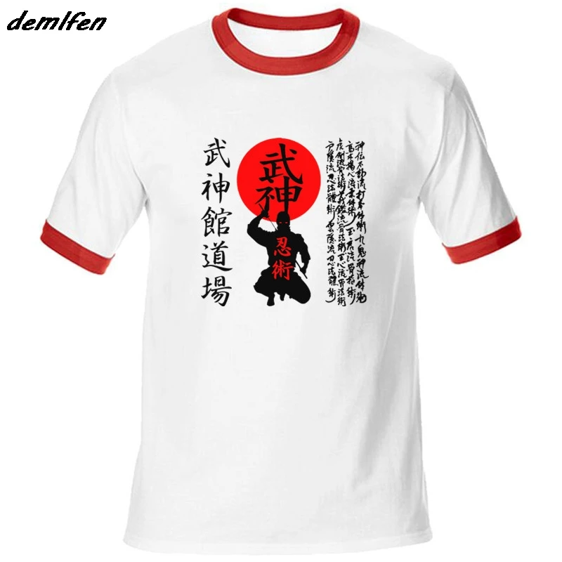 Japan Shinobi Ninja Bujinkan Ninjutsu Budo Taijutsu Oni Demon Symbol T-shirt