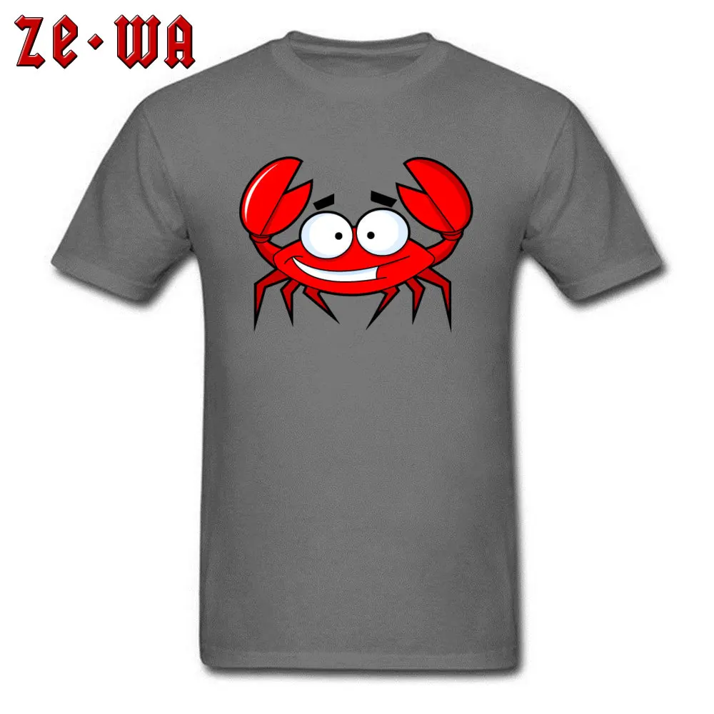 ClassicGroup Short Sleeve Tops & Tees Summer Fall Hot Sale Crewneck 100% Cotton T Shirt Student T-shirts Red Crab  Red Crab carbon