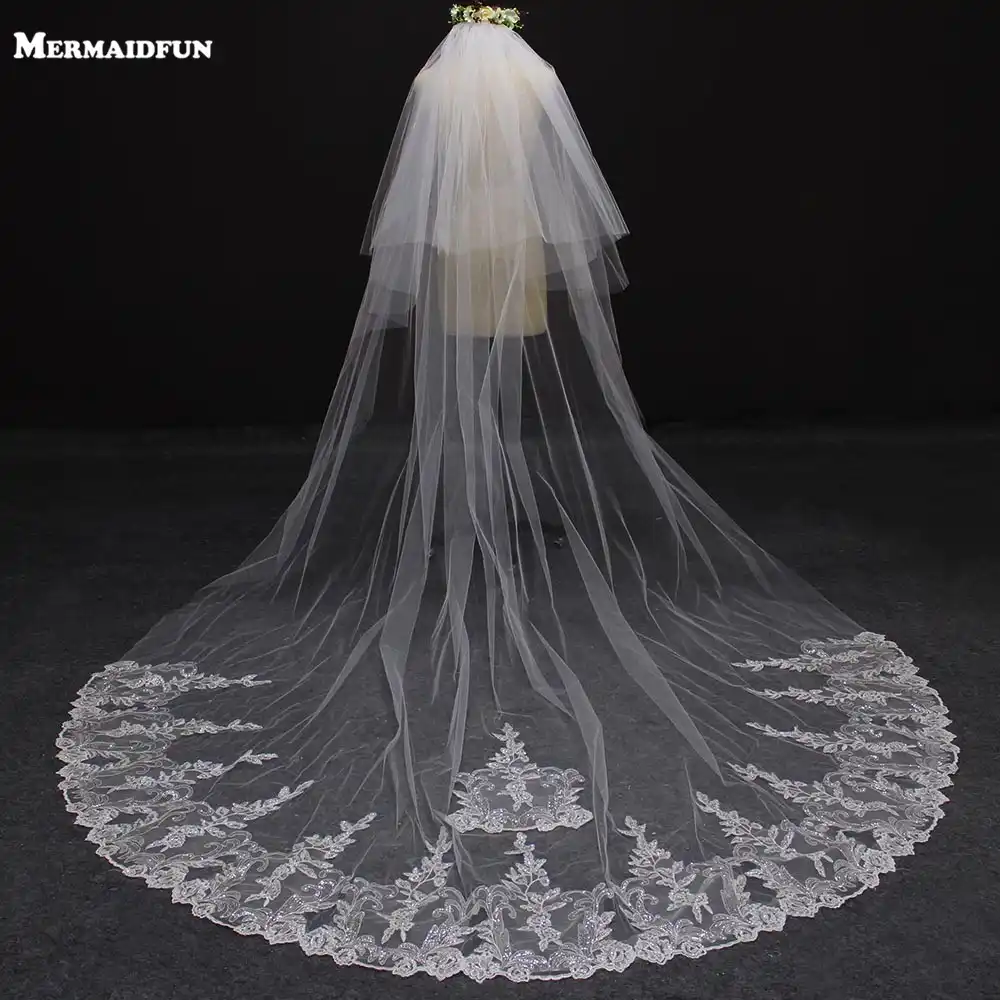 white wedding dress with black veil