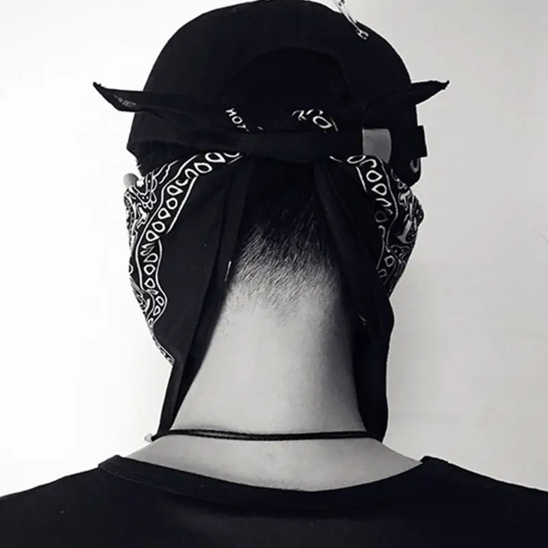 Японский Харадзюку стиль мульти использование унисекс хлопок квадратный шарф