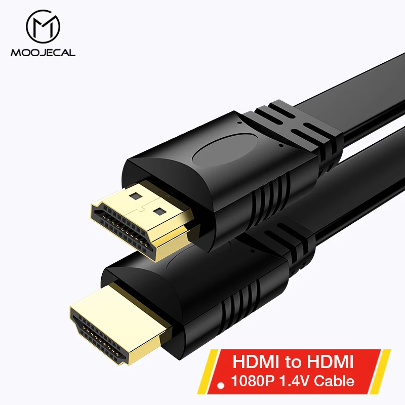 MOOJECAL HDMI Cable video cables gold plated 1.4 1080P 3D Cable for Switch PS4 HDTV splitter 0.5m 1.5m 3m 5m 10m Cable HDMI