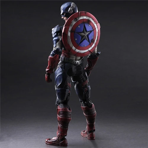 Variant PLAY ARTS KAI Marvel Капитан Америка ПВХ фигурка Супер Герои Аниме Фигурка Коллекционная модель игрушки куклы 27 см SHAF018