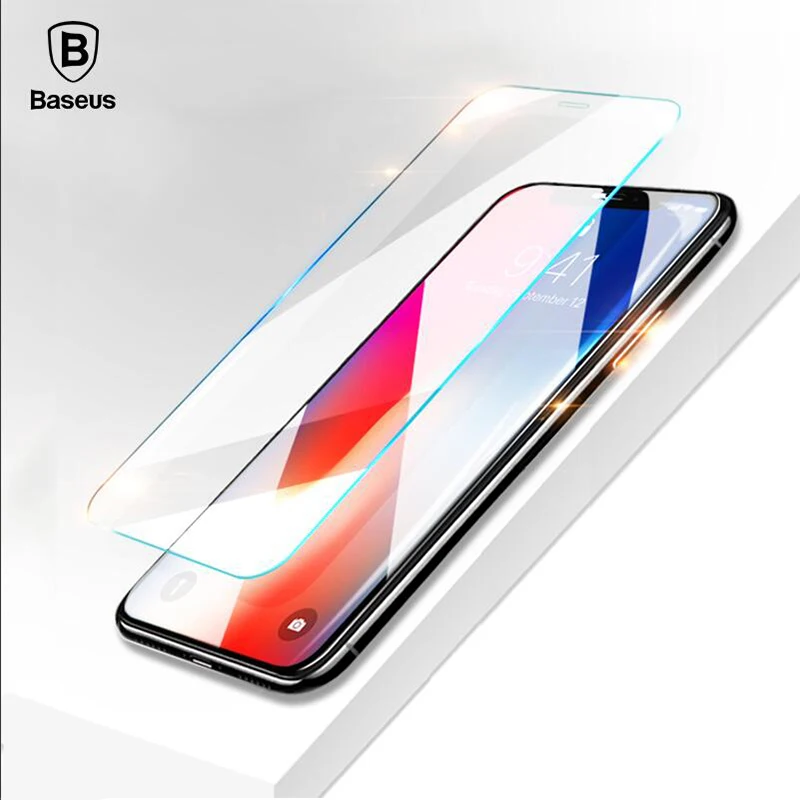 

Baseus 0.15mm Transparent Tempered Glass for iPhone X 10 Screen Protector 9H Toughened Protective Glass Front Flim For iPhone 10