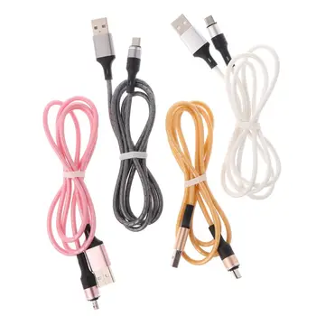 

102CM Nylon Braided Wire Micro V8 USB Data Cable Charging Line Cord Charger Replacement for Samsung Huawei Xiaomi Smart Phones A