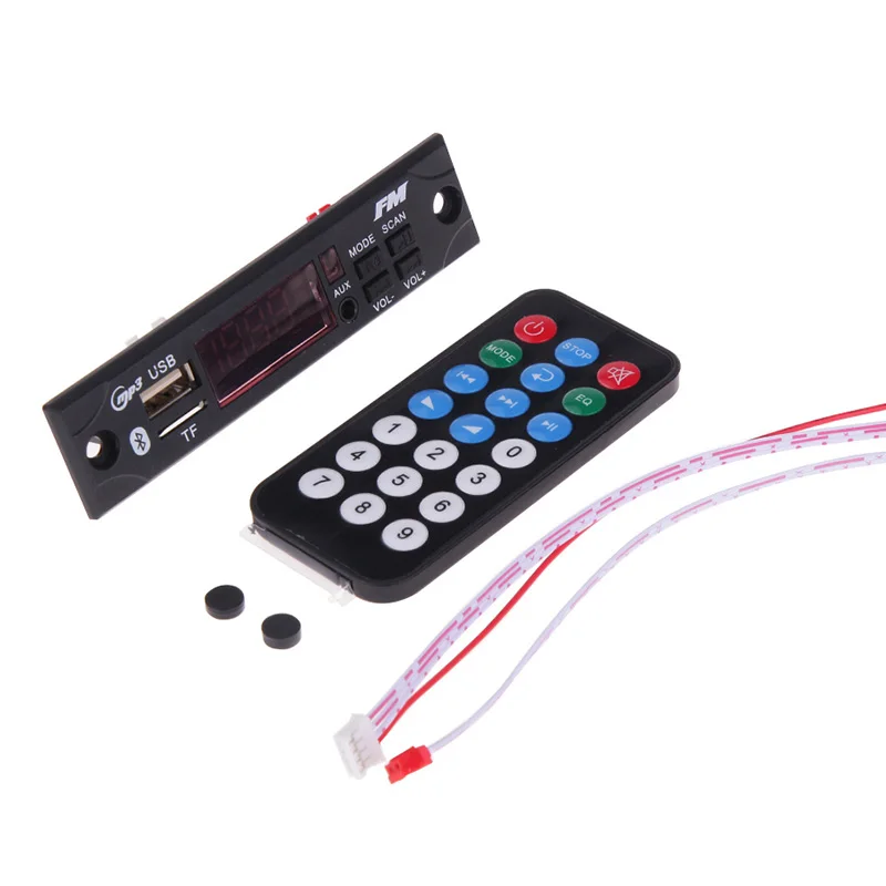 Rovtop беспроводной Bluetooth автомобильный аудио USB FM радио модуль 5 В/12 в MP3 WMA декодер