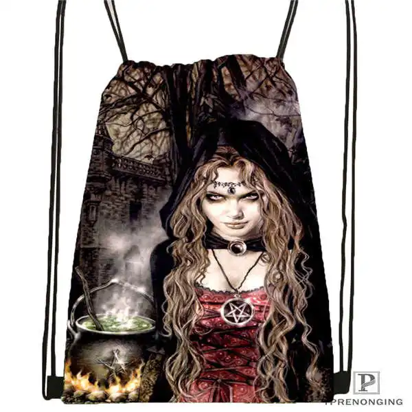 

Custom Victoria Frances Drawstring Backpack Bag Cute Daypack Kids Satchel (Black Back) 31x40cm#180611-01-31