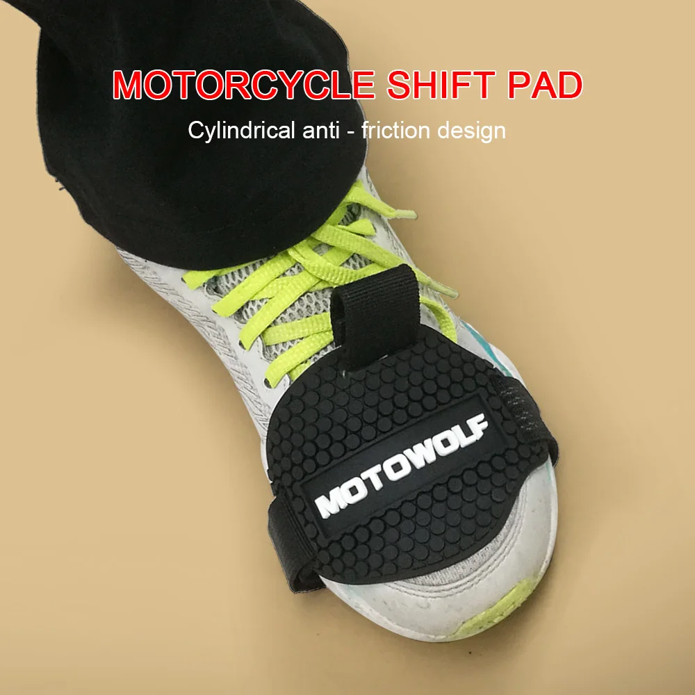 Wear resisting Rubber Motorcycle Gear Shift Pad Riding Shoes Scuff Mark