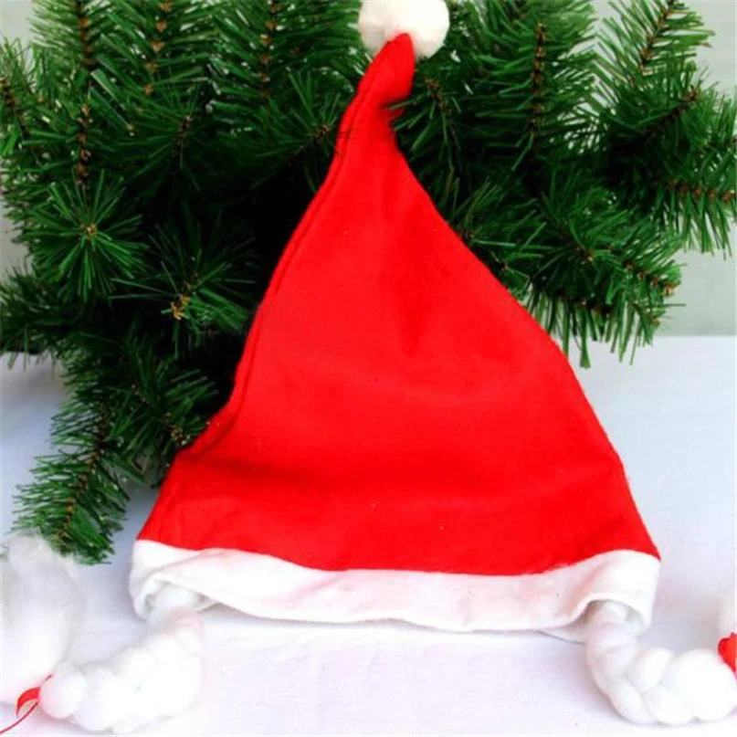 Рождественские украшения вечерние шапка Санта Клауса Рождество Кепки Мороз подарки нетканые Новый Год Вечерние поставки de натальные #4OT26