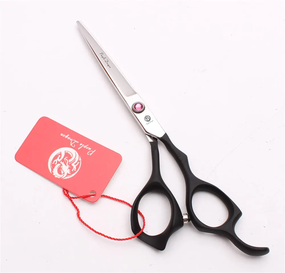 6 ''17,5 см розовый драгоценный камень Япония 440C профессиональные человеческие ножницы для волос Парикмахерские ножницы для резки филировочные ножницы Z1024 - Цвет: Cutting No Case H