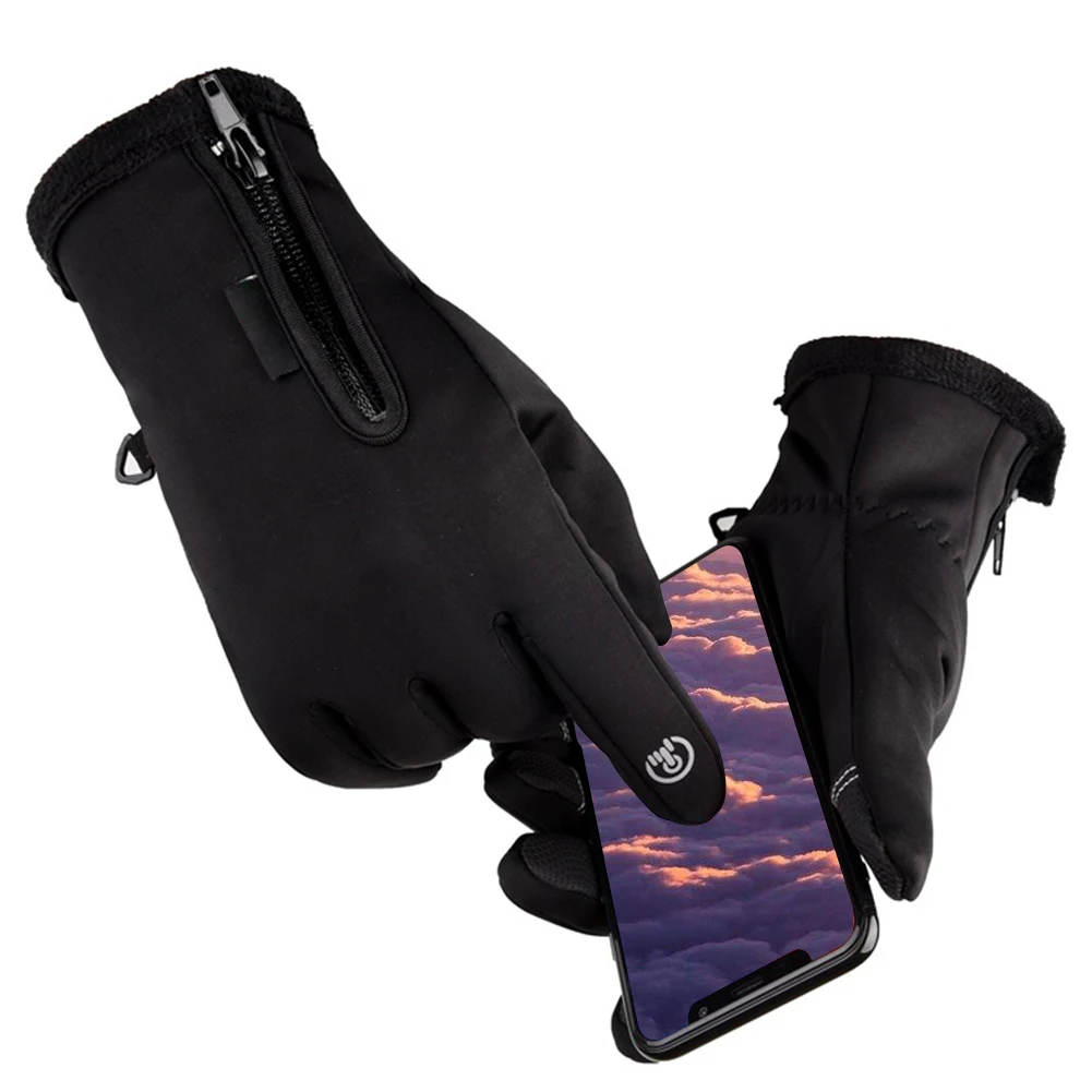 Зимние спортивные перчатки тачскрин теплые непромокаемые ветрозащитные Утепленные перчатки на открытом воздухе велосипедные лыжные перчатки для мужчин и женщин