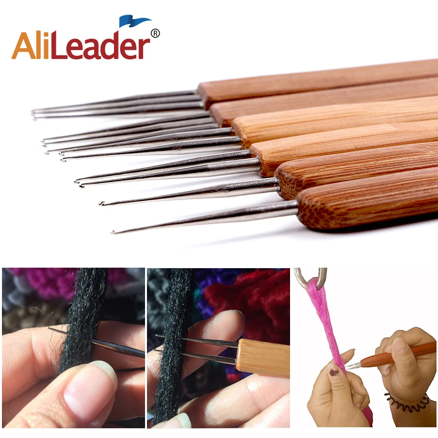 Alileader 3 шт. крючком крючок иголка для дредов для наращивания волос один двойной тройной головкой плетение крючок иглы Парик Инструменты для изготовления