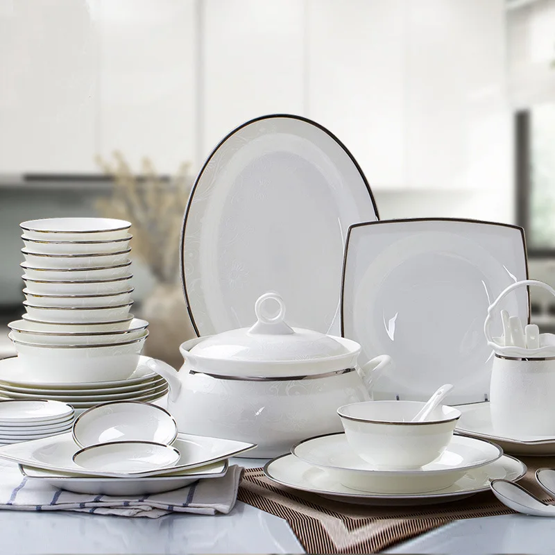 European Style Living Home Decor Daily Use Dinnerware Sets / 57pcs Porcelain Dinner Set European Style Living Home Decor Daily Use Dinnerware Sets / 57pcs Porcelain Dinner Set