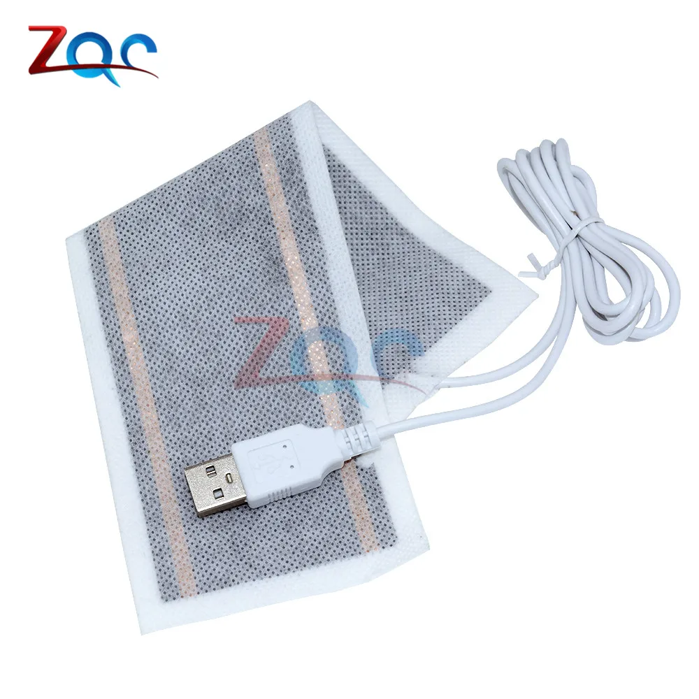 5V USB Heating Element Film Heater Soft Bendable Heat Pad 6*20CM for