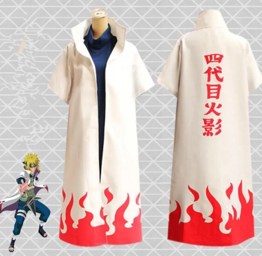 Наруто Shippuden Косплей Хатаке Какаши костюм удзумаки 6th плащ Хокаге халат накидка