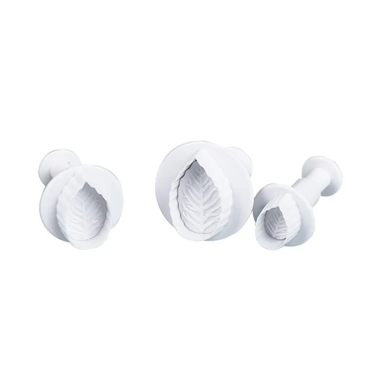 

4YANG 3Pcs/Set Maple leaves Spring Cookie Cutter biscuit mold DIY Stamper Fondant Baking Modeling Cake Decorating Tools