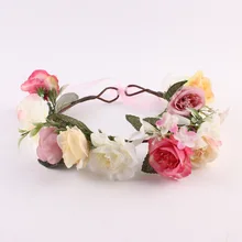 NEW Free shipping KLJH30659 50pcs /lot 5 colors Silk Silk flower headband Hawaii Dancer Summer Beach Party