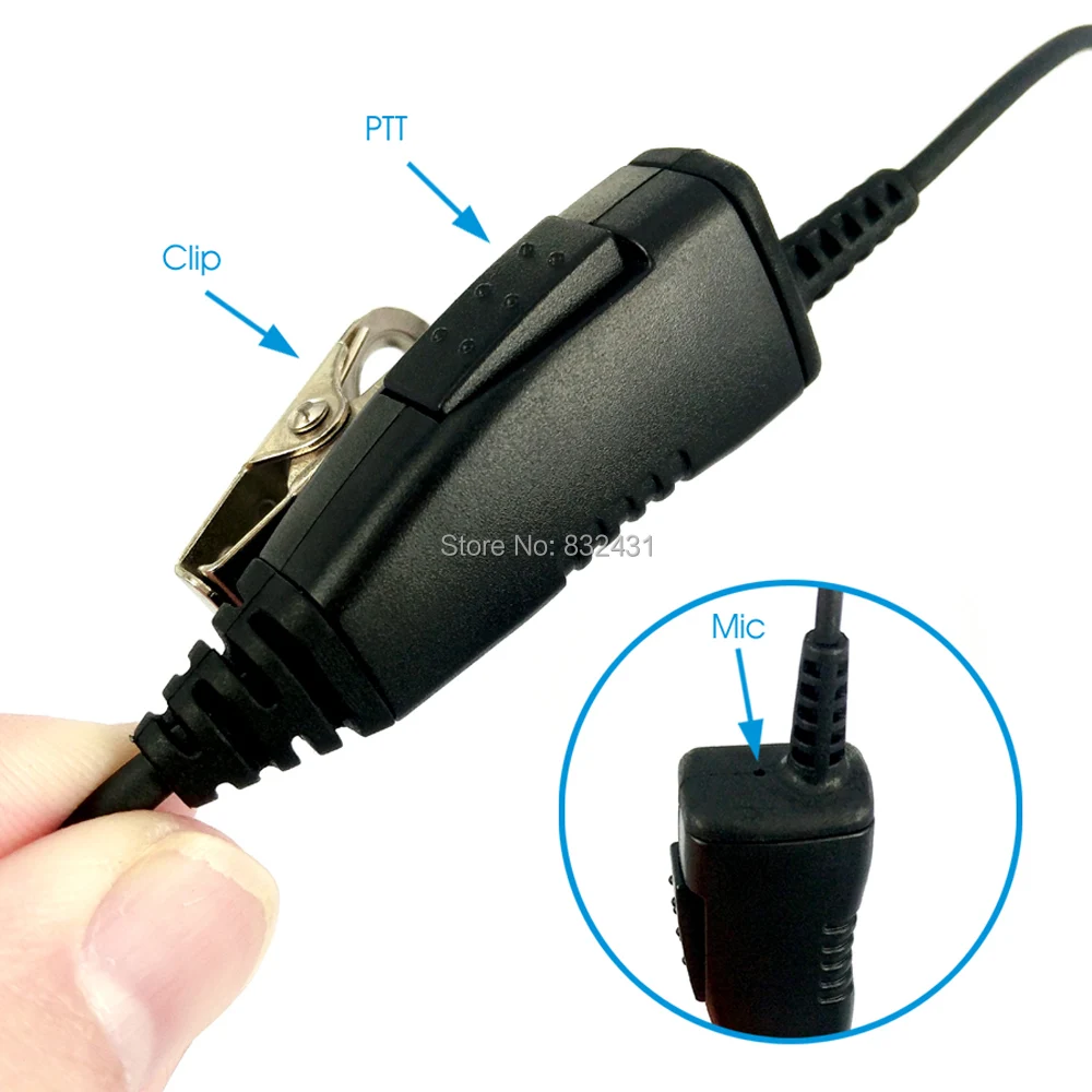 EP5702 Big G-Shape Earpiece for Motorola GP88 EP450 Walkie Talkie 12