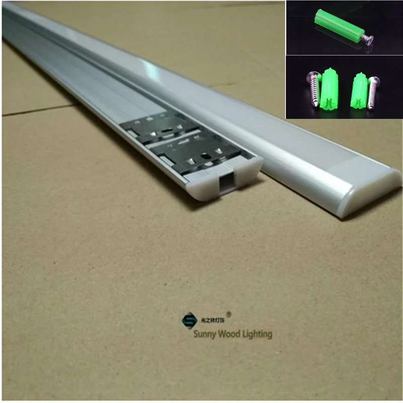 

10PCS/lot 40inch wide edge Led channel for strips, aluminium profile for led strip of 26mm pcb with fittings