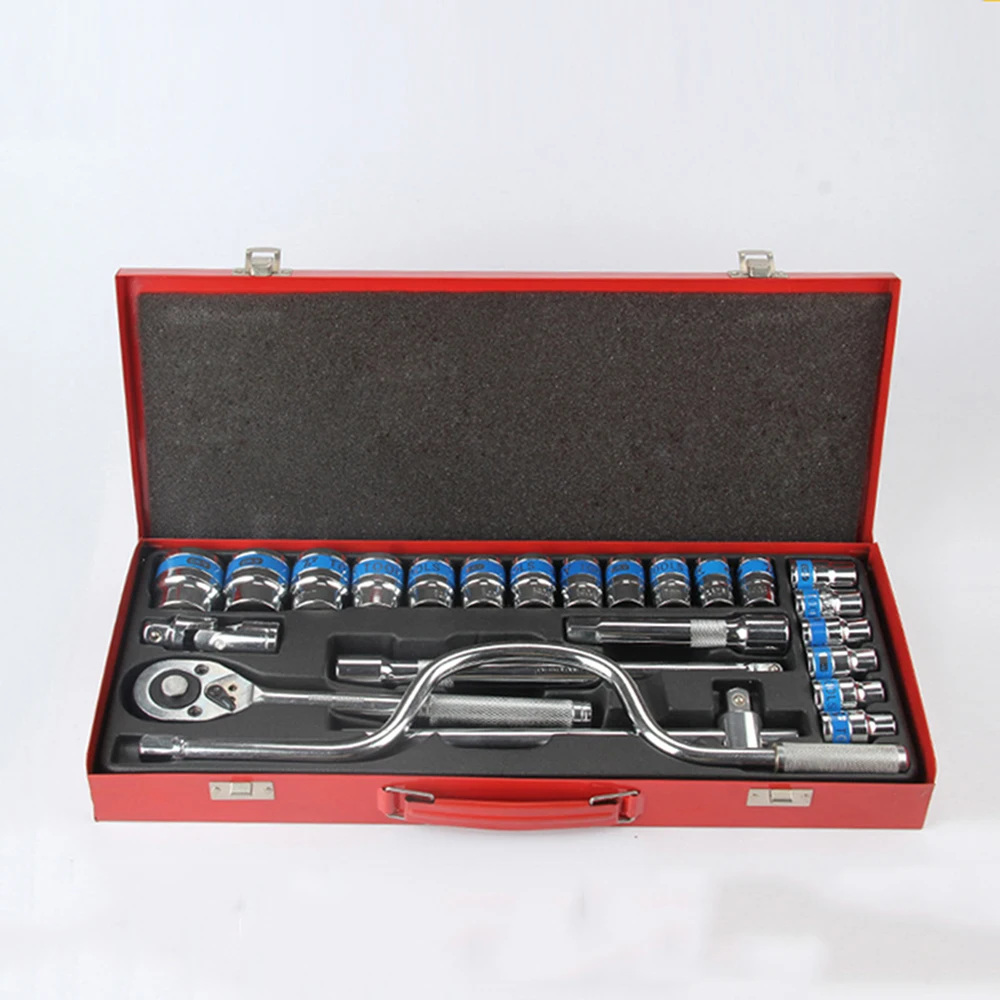 

24 pcs / set sleeve tool set auto mechanic, ratchet wrench tool sleeve combination