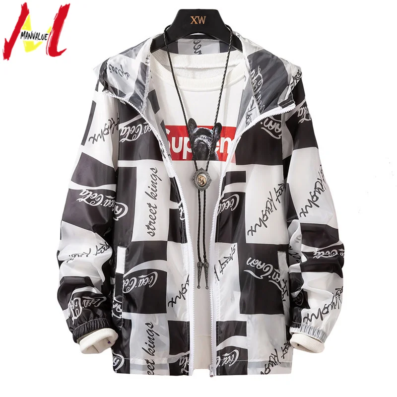 MANVALUE Summer Thin Outdoor Rashguard Skinsuits Men and Women Sunscreen Young Students Sun-proof Clothing Class Jackets | Мужская
