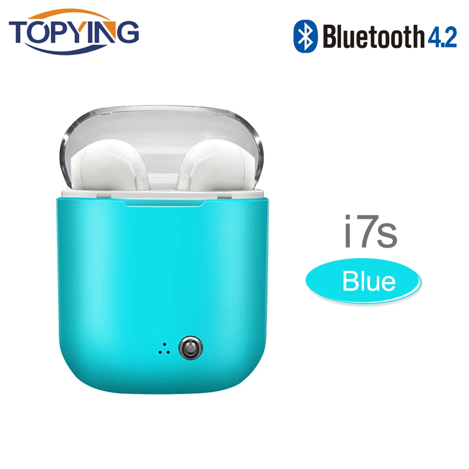 

in-ear for I7 i7s tws Bluetooth Earphone Earbuds Headset wireless headphone With Mic For iphone xiaomi huawei with charging box