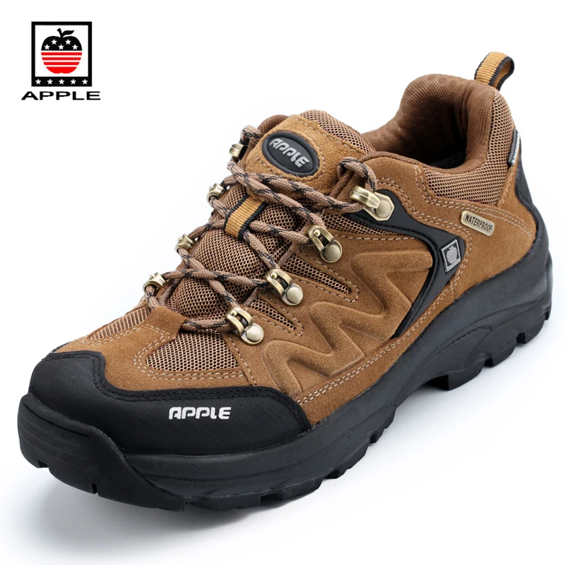 

Apple Hot Sale Men's Suede Outdoor Shoes Waterproof and Comfortable Mountain Climbing Travelling boots Male Hiking Shoes 8071