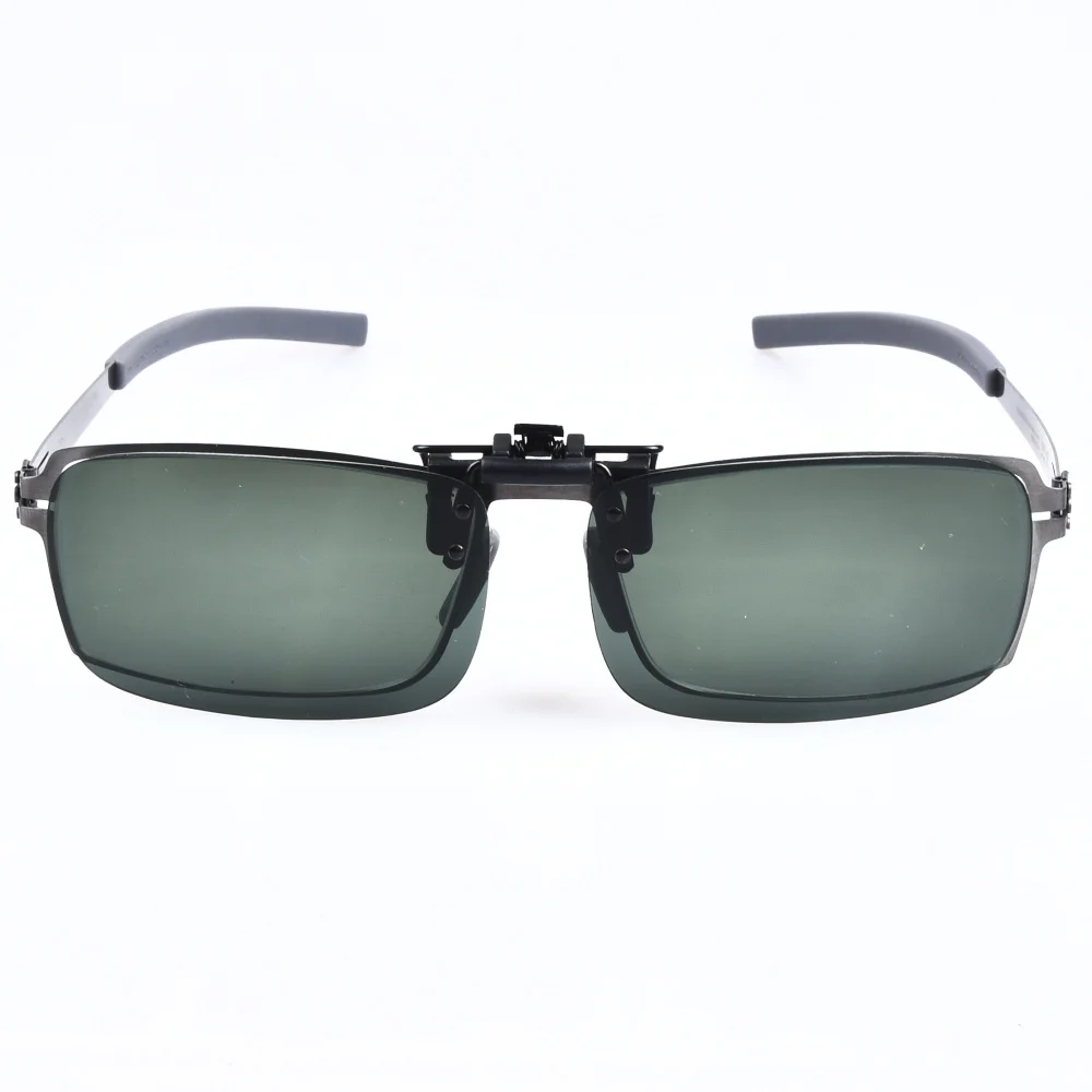 Ceny Kwadratowe okulary ramka dla mężczyzn ze spolaryzowanymi okularami soczewki Clip on bez śruby lekkie optyczne okulary korekcyjne