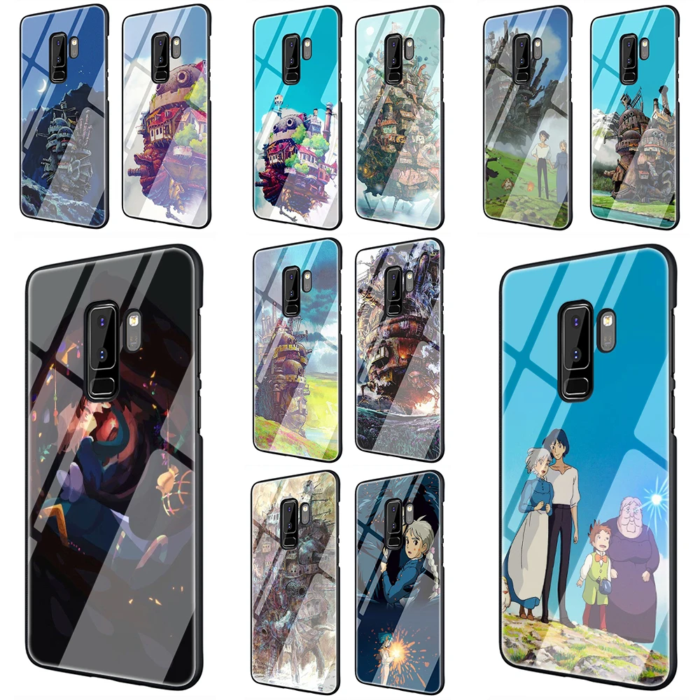 

Howl's Howls Moving Castle Tempered Glass Phone Case for Samsung Galaxy S7 edge S8 9 10 Note 8 9 10 plus A10 20 30 40 50 60 70