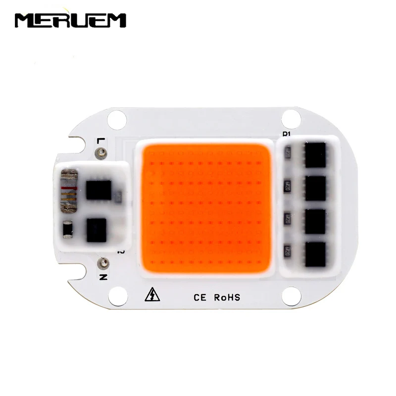 LED COB Chip For Grow Plant Light Full Spectrum 220V 110V 20W 30W 50W For Indoor Plant Seedling Grow and Flower Growth Lighting