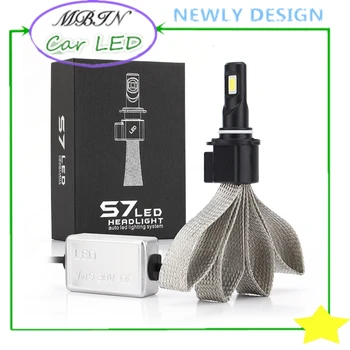 

Plug and play S7 copper belt LED 9006 HB4 COB chip 30W 3200lm 6000K fanless Headlight Driving lamp Fog Bulb front running light