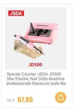 Прямые продажи JSDA JD400 35 Вт оборудование для маникюра, педикюра, шлифовальный инструмент, пилочка для ногтей, электрические сверла для ногтей 30000 об/мин