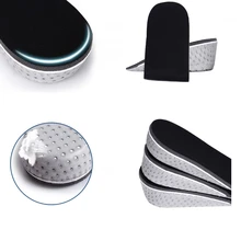 1 пара, брендовая, 2 см/3 см/4 см, увеличивающая рост стелька, половинная подкладка, облегчающая боль, впитывает пот, для общего использования, увеличивающая рост