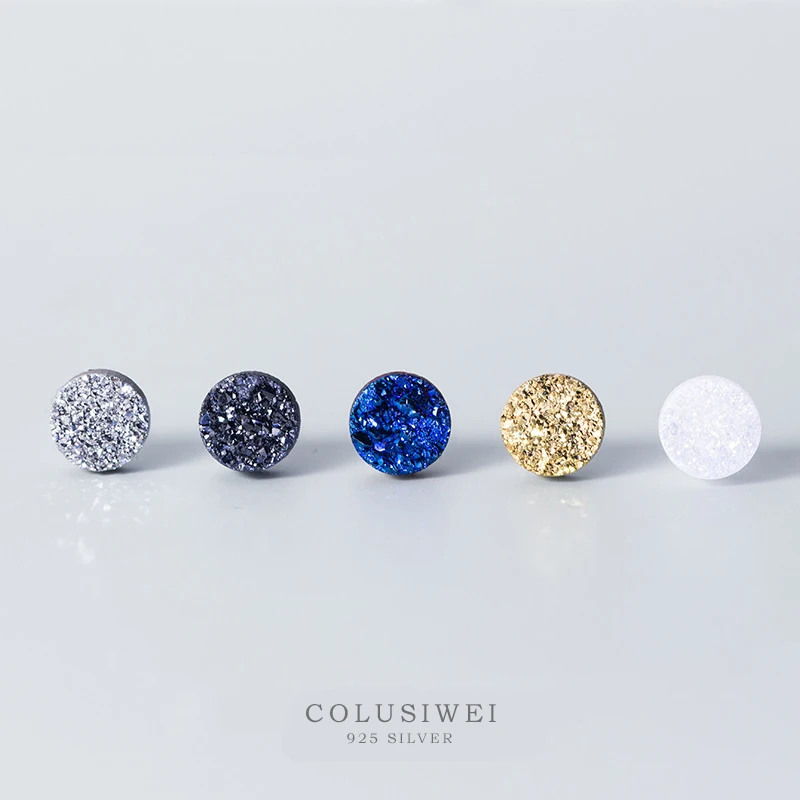 Colusiwei модные серьги для влюбленных звезд женщин и мужчин 6 цветов хрустальные