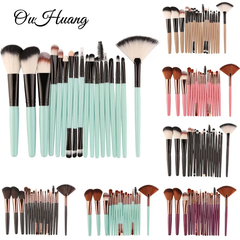 

18PCS Soft Makeup Brushes Set Cosmetic Powder Eye Shadow Lip Foundation Blush Blending Beauty Make Up Brush Pinceis De Maquiagem