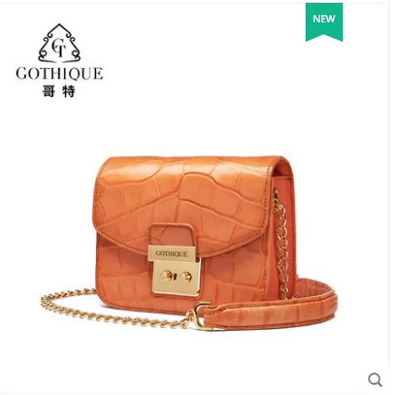 

gete Alligator skin bag for women 2019 new leather cross-body bag alligator belly bag for women trend single shoulder bag