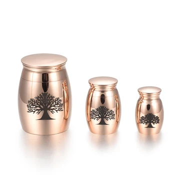 

Tree of Life Engravable Cremation Mini Urns for Pet/ Human Ashes Casket Funeral Urn Loss of Love Stainless Steel Cremation Jar