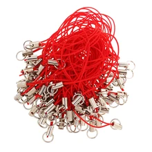 100x ремешки для мобильных телефонов струны ДЖАМП-Кольцо Конец Lariats красный