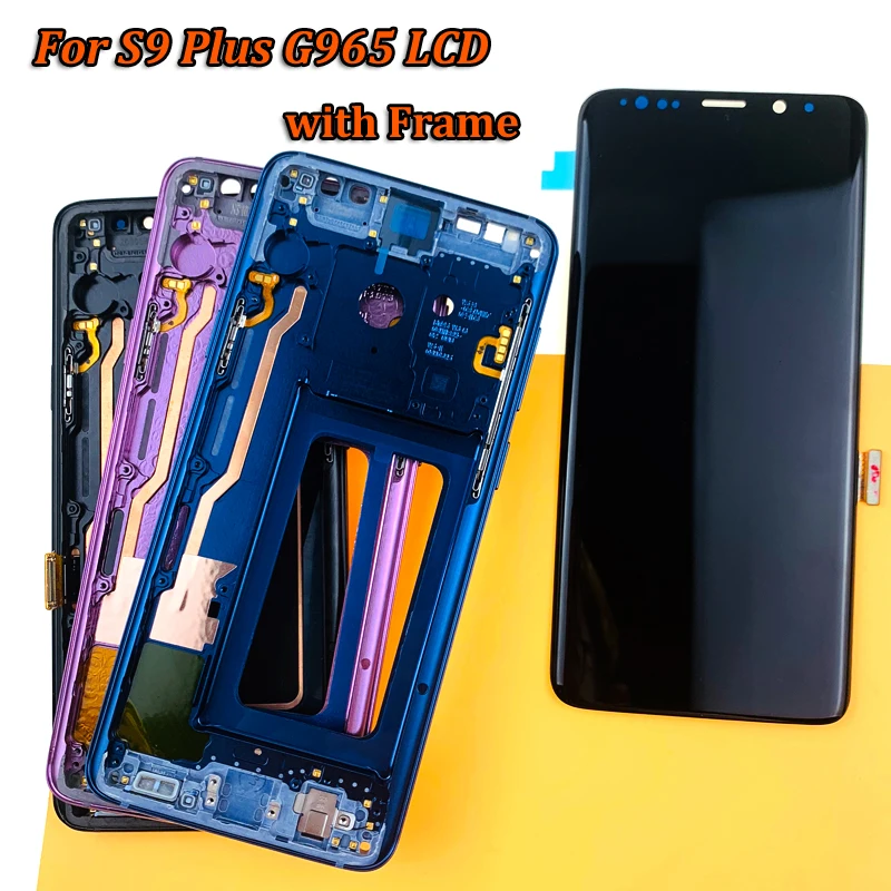 

Super AMOLED For 5.8" Samsung Galaxy S9 LCD S9 Plus + Display Touch Screen Digitizer Assembly For 6.2" Samsung S9 Plus G9650 lcd