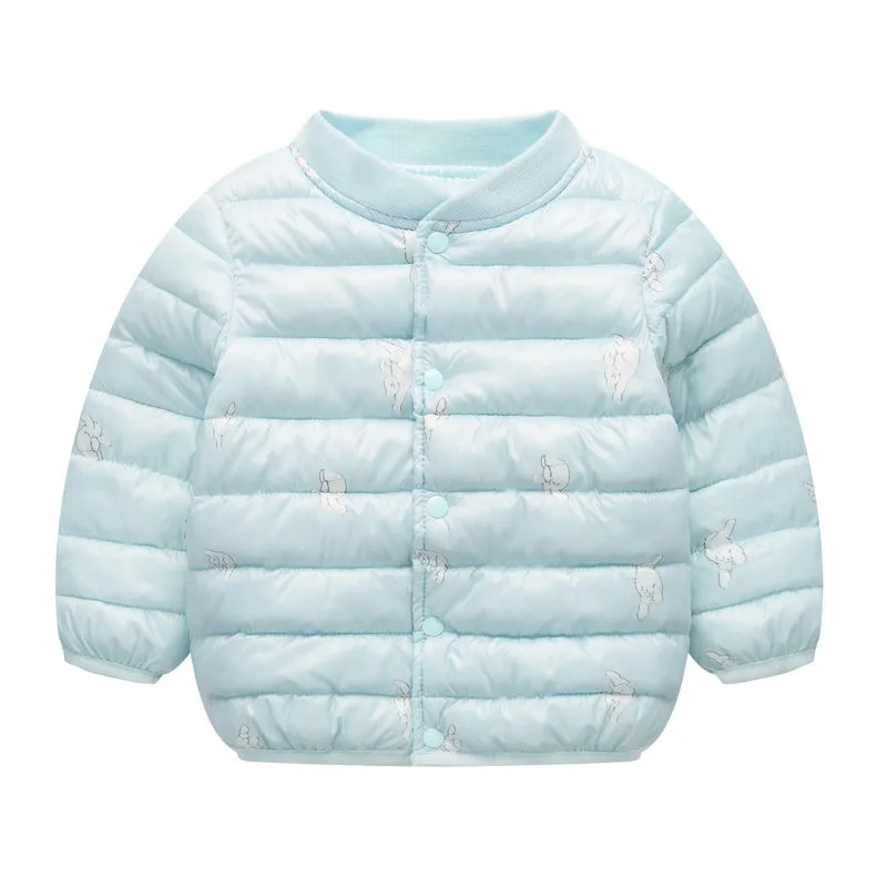 Зимнее пальто для девочек, детская весенняя куртка с цветочным принтом, детская одежда для 0-5 лет, модная зимняя одежда для маленьких мальчиков