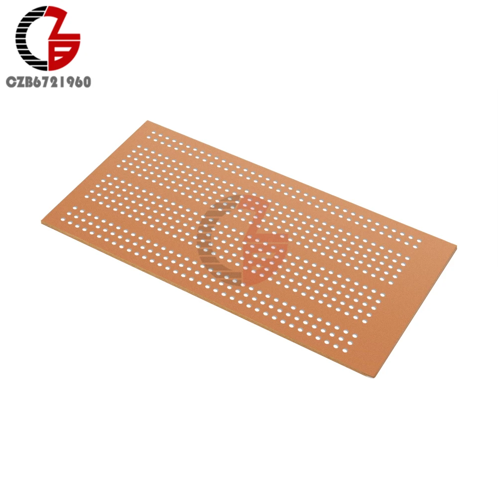 5Pcs 5x10cm Universal Solderless PCB Test Breadboard Single Side Copper Prototype Paper Tinned Plate Bread Board Joint holes DIY