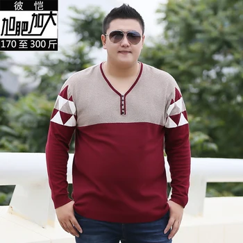

Large size 8XL Cashmere Sweater Men 2018 New Arrival Winter Thick Warm Mens Sweaters v-Neck Wool Pullover Men Knitwear Pullovers