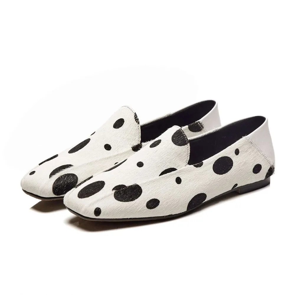 Lenkisen/роскошные женские слипоны ручной работы из конского волоса на плоской