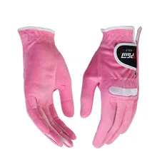 Микрофибра женские перчатки для гольфа Мягкие подходят для спорта сцепление прочные перчатки противоскользящие дышащие спортивные перчатки 1 пара