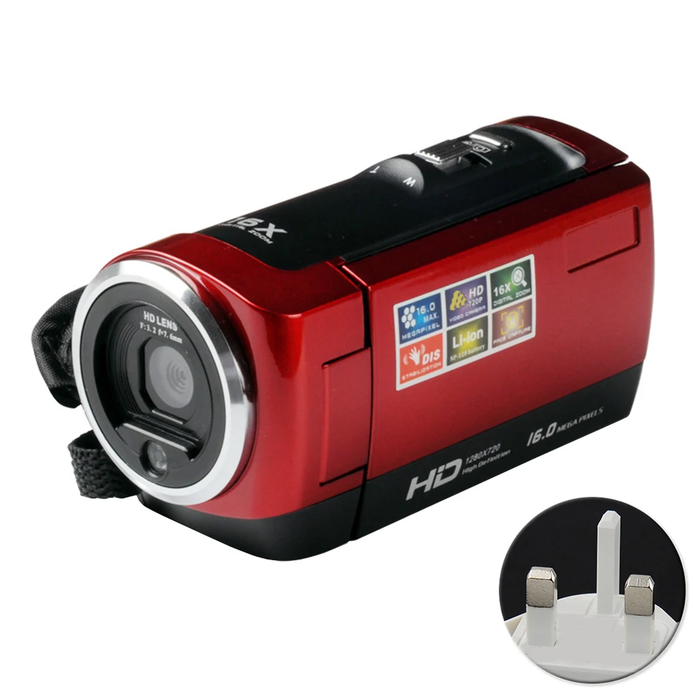 

Camera Video HD Resolution 720P Multifunctional LCD Screen 16x Digital Zoom Portable Digital