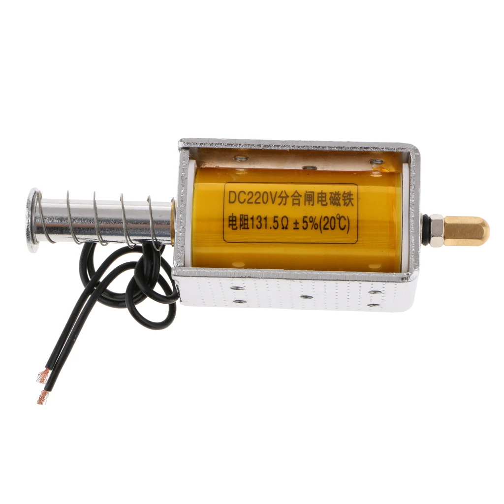 DC 220V 34.5mm Push-Pull Actuator Frame Type Electromagnet Solenoid Electric