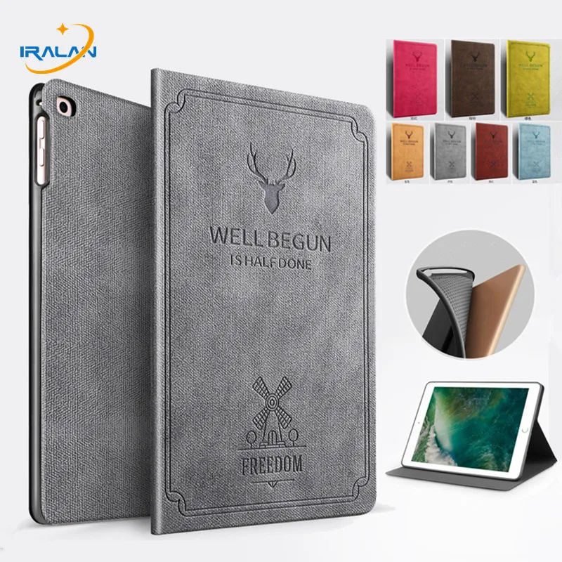 Ультра Тонкий ретро олень узор из искусственной кожи чехол для iPad Mini 5 планшет защитный чехол для нового iPad mini5 7,9 дюймов+ пленка+ ручка