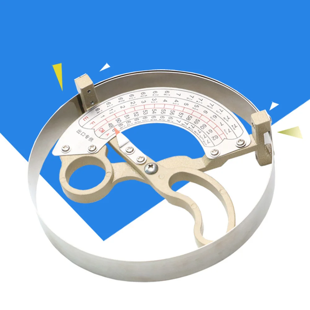 

Ruler Durable Stainless Steel Accurate Milliners Handheld 49-62cm Hat Caliper Adult Hat Portable Ring Scissor Type