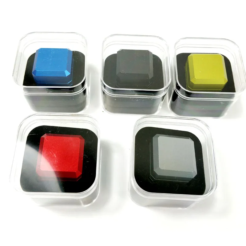

2019 colorful Square Splicing Magnetic Billiards Pool chalk holders Can Customize Snooker chalk cases Billiards accessories