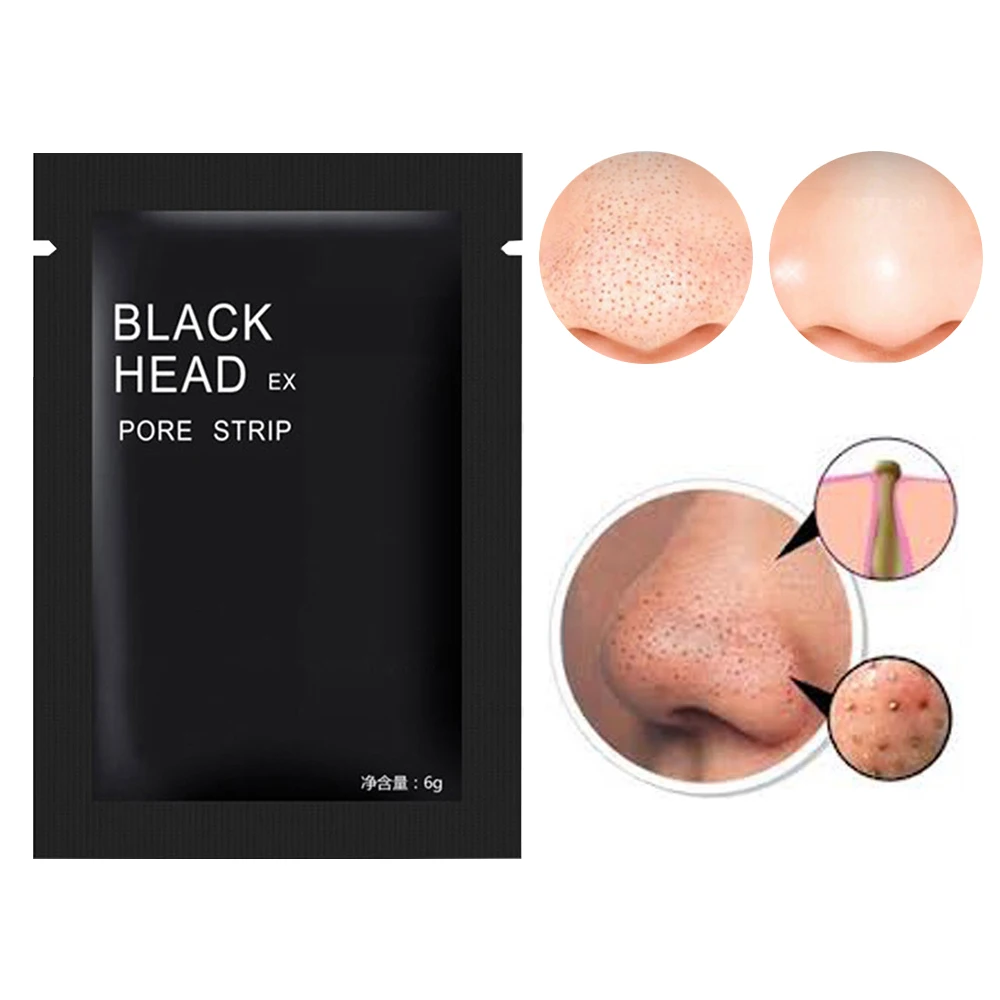 

ELECOOL 2 Pcs Blackheads Remover Mask Mineral Mud puntos negros Cleaner Acne Remover Nose Membranes Cleansing Pore Strips
