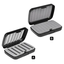 Двухслойная четырехсторонняя портативная карманная рыболовная приманка ящик для хранения водонепроницаемая коробка для мух Легкая ручка пенопластовая Рыболовная Снасть чехол